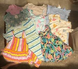 Girls Dress Lot Multi Brand Summer Spring Dresses 9 Pack